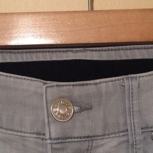 Chico’s jeans women’s size 6 small 0.5R grey elastic waist thin pliable … - Picture 5 of 16